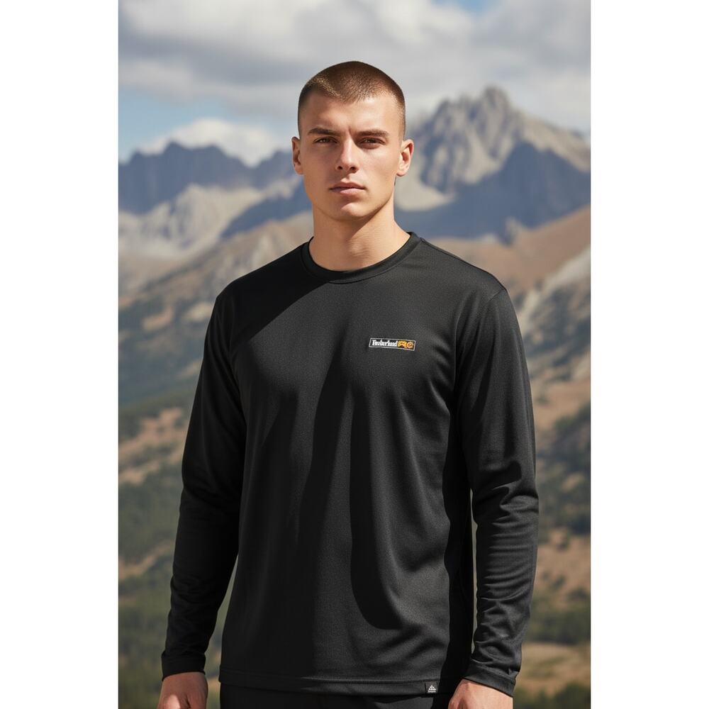 Timberland PRO Men's XL Wicking Good Sport Long Sleeve T-Shirt Black